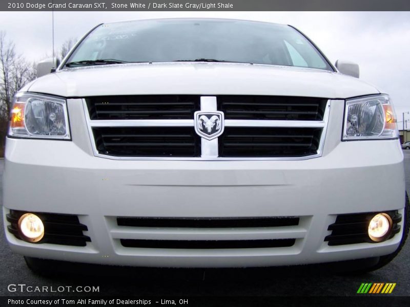 Stone White / Dark Slate Gray/Light Shale 2010 Dodge Grand Caravan SXT