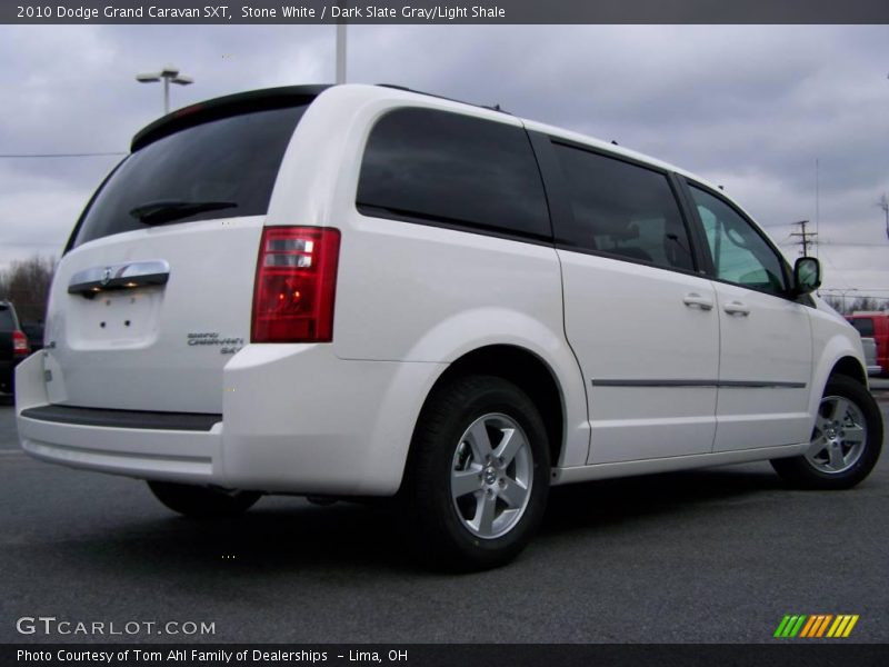 Stone White / Dark Slate Gray/Light Shale 2010 Dodge Grand Caravan SXT