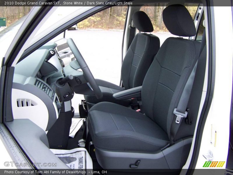 Stone White / Dark Slate Gray/Light Shale 2010 Dodge Grand Caravan SXT