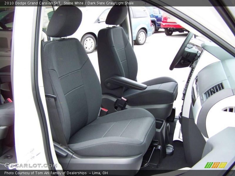 Stone White / Dark Slate Gray/Light Shale 2010 Dodge Grand Caravan SXT