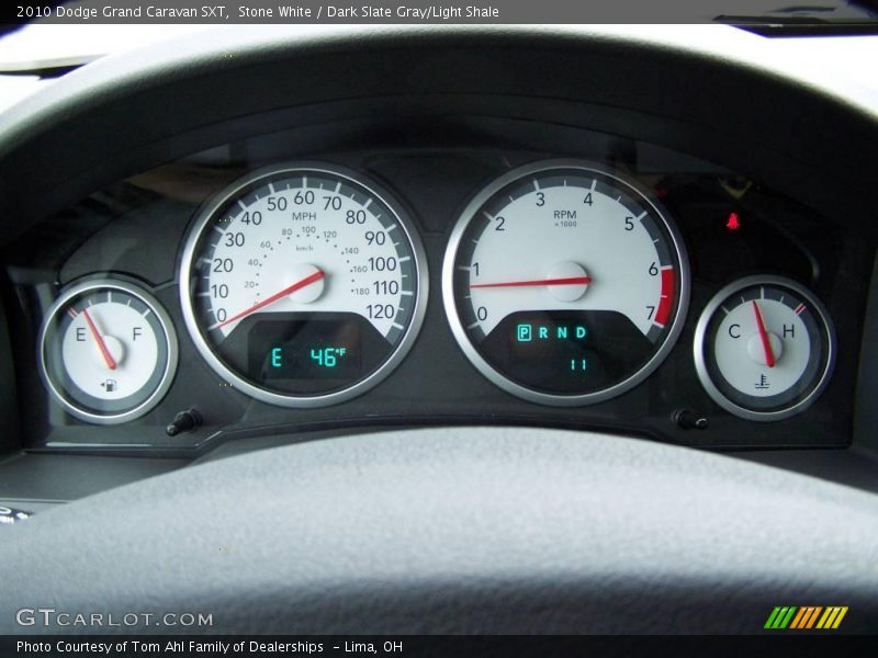 Stone White / Dark Slate Gray/Light Shale 2010 Dodge Grand Caravan SXT