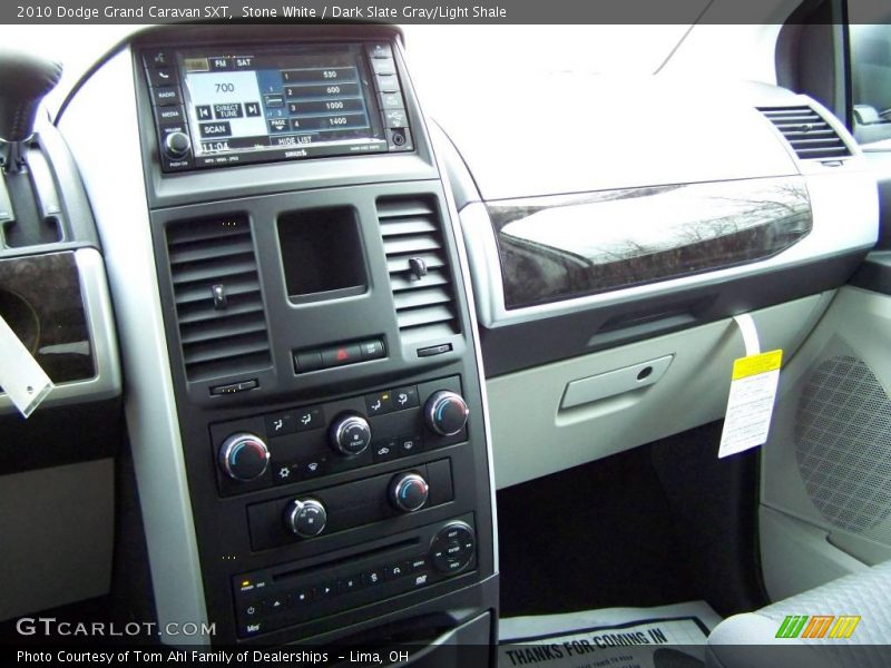 Stone White / Dark Slate Gray/Light Shale 2010 Dodge Grand Caravan SXT