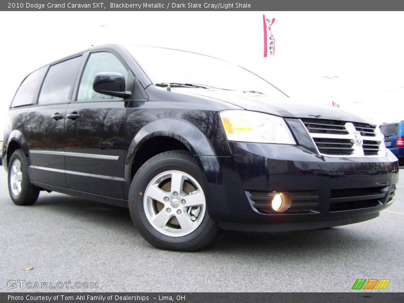 Blackberry Metallic / Dark Slate Gray/Light Shale 2010 Dodge Grand Caravan SXT