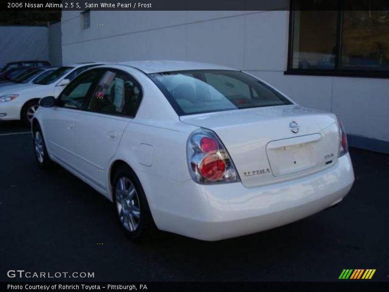 Satin White Pearl / Frost 2006 Nissan Altima 2.5 S