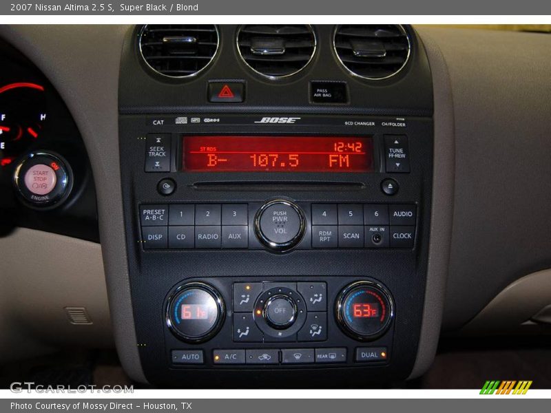 Super Black / Blond 2007 Nissan Altima 2.5 S