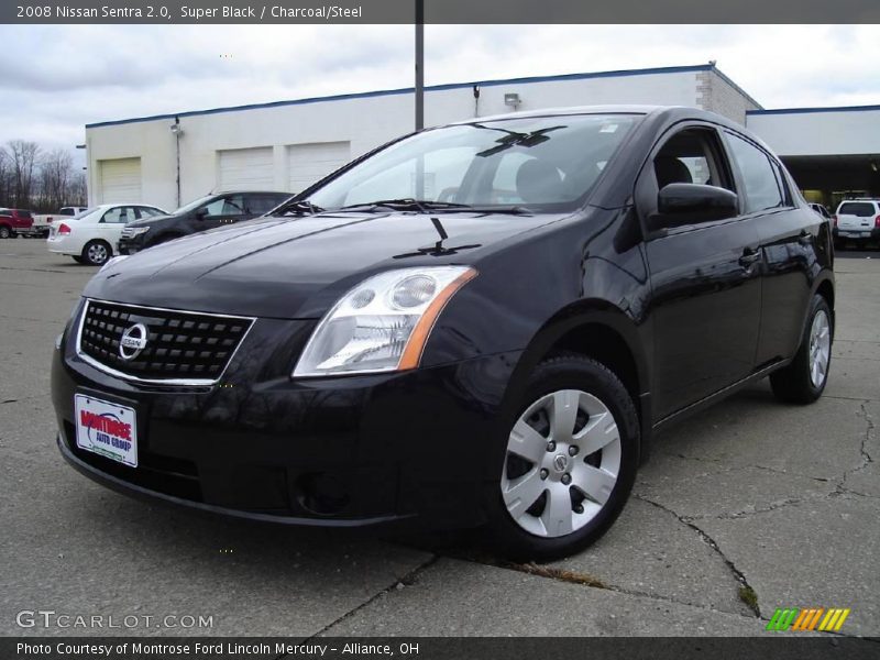Super Black / Charcoal/Steel 2008 Nissan Sentra 2.0