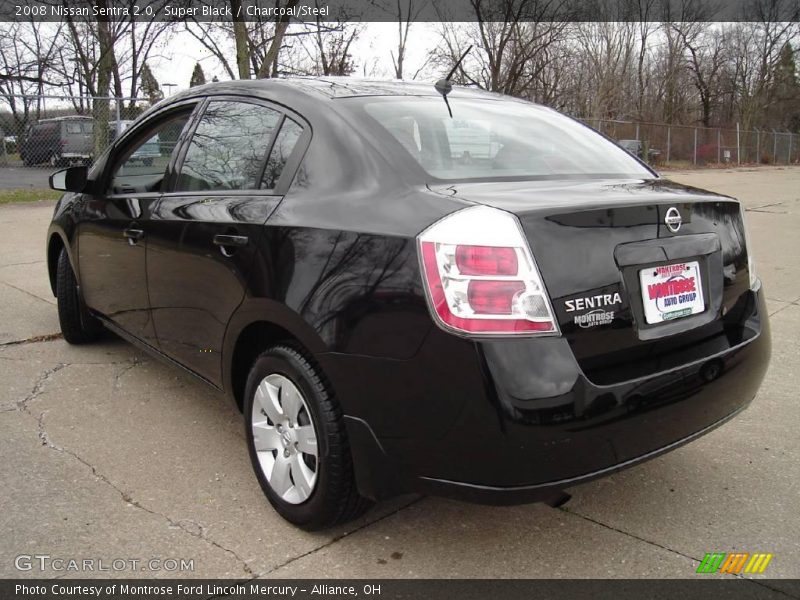 Super Black / Charcoal/Steel 2008 Nissan Sentra 2.0