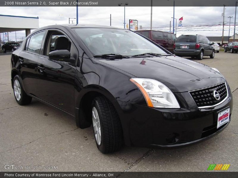 Super Black / Charcoal/Steel 2008 Nissan Sentra 2.0