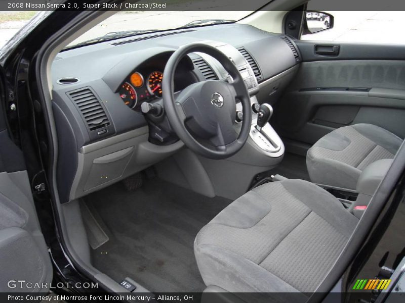 Super Black / Charcoal/Steel 2008 Nissan Sentra 2.0