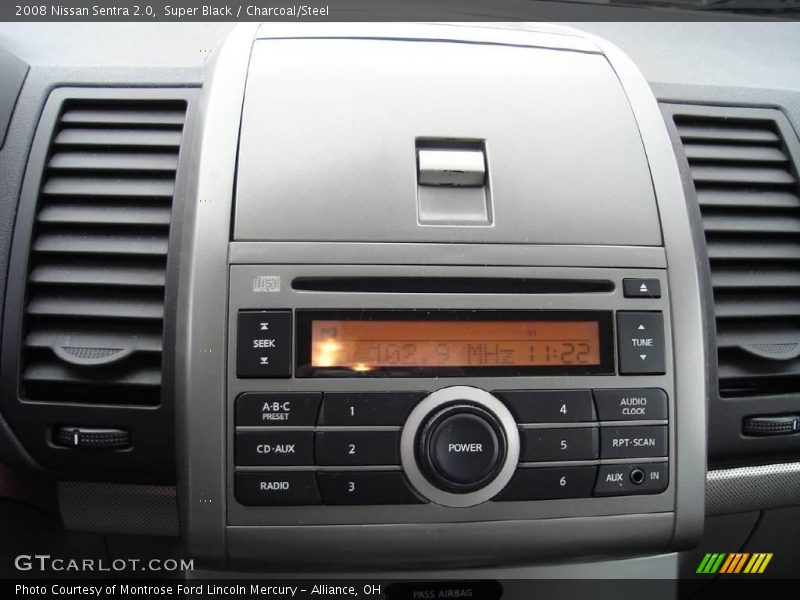 Super Black / Charcoal/Steel 2008 Nissan Sentra 2.0
