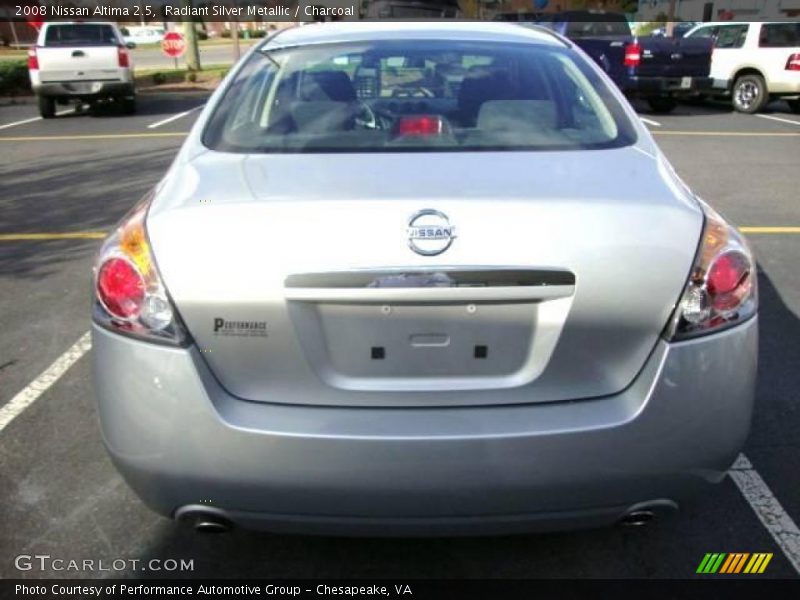 Radiant Silver Metallic / Charcoal 2008 Nissan Altima 2.5