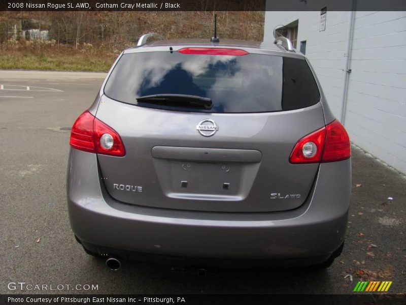 Gotham Gray Metallic / Black 2008 Nissan Rogue SL AWD