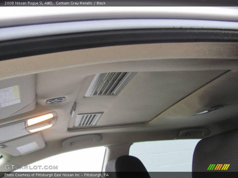Gotham Gray Metallic / Black 2008 Nissan Rogue SL AWD