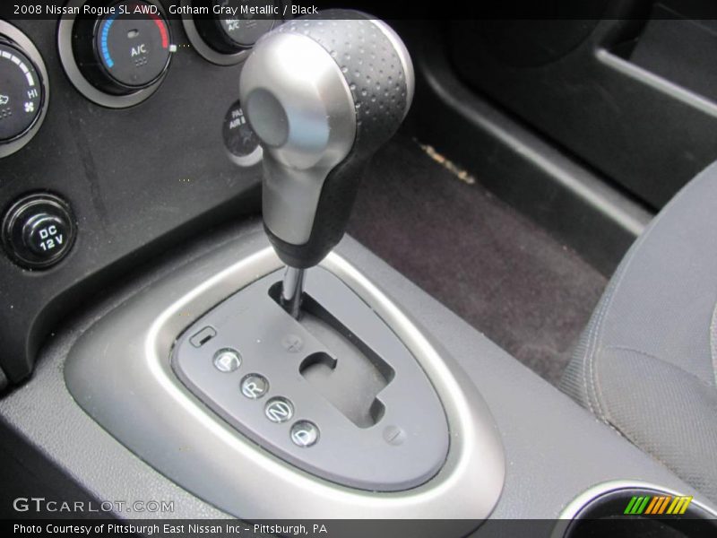 Gotham Gray Metallic / Black 2008 Nissan Rogue SL AWD