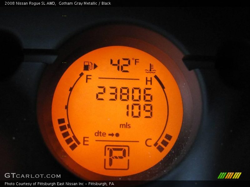 Gotham Gray Metallic / Black 2008 Nissan Rogue SL AWD