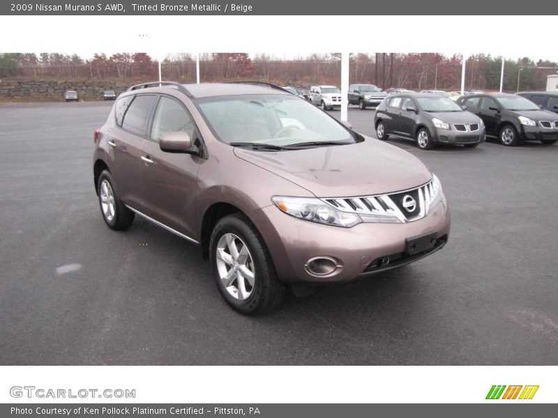 Tinted Bronze Metallic / Beige 2009 Nissan Murano S AWD