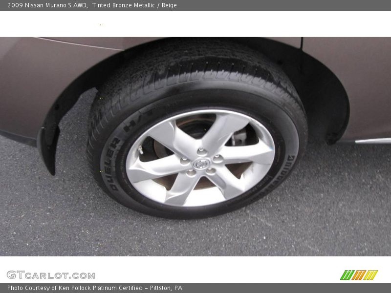Tinted Bronze Metallic / Beige 2009 Nissan Murano S AWD