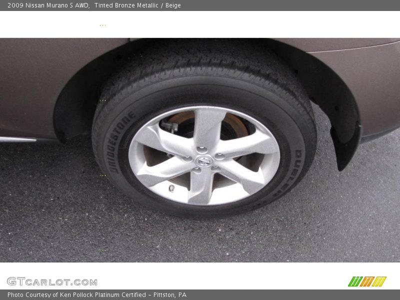 Tinted Bronze Metallic / Beige 2009 Nissan Murano S AWD