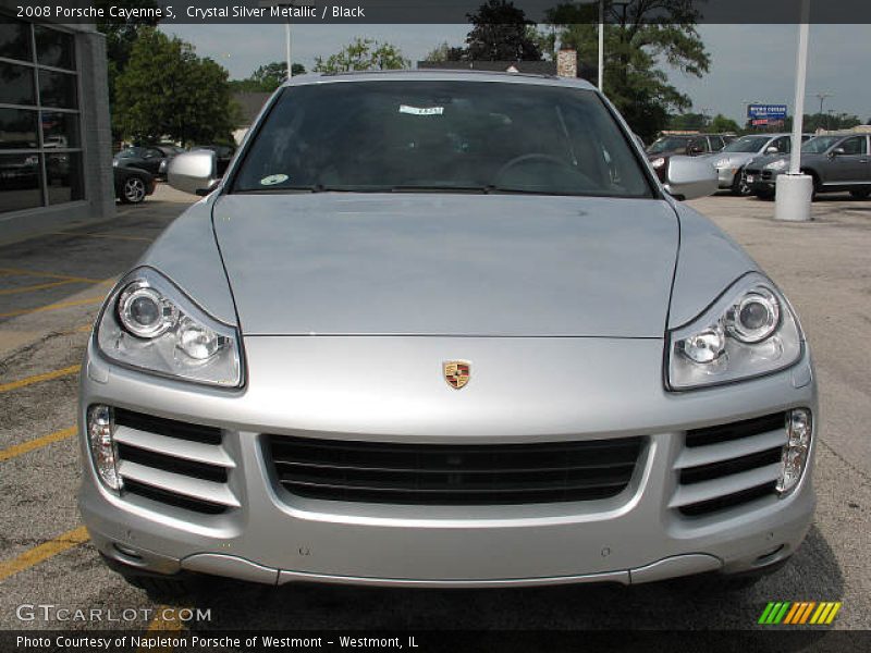 Crystal Silver Metallic / Black 2008 Porsche Cayenne S