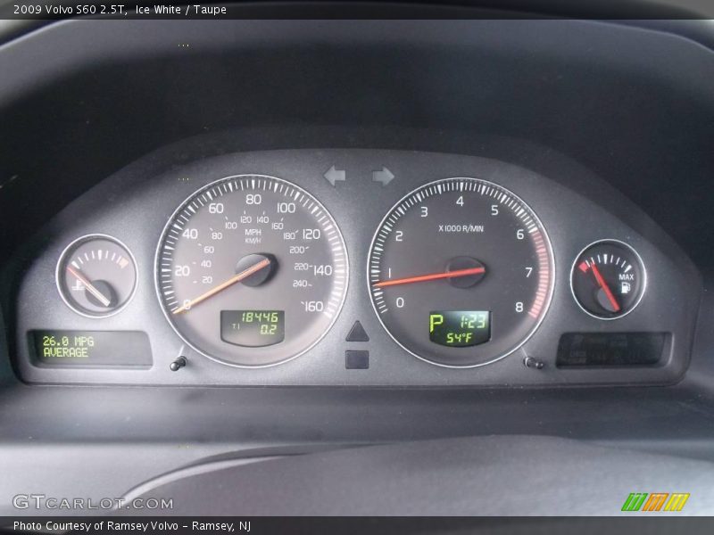 Ice White / Taupe 2009 Volvo S60 2.5T