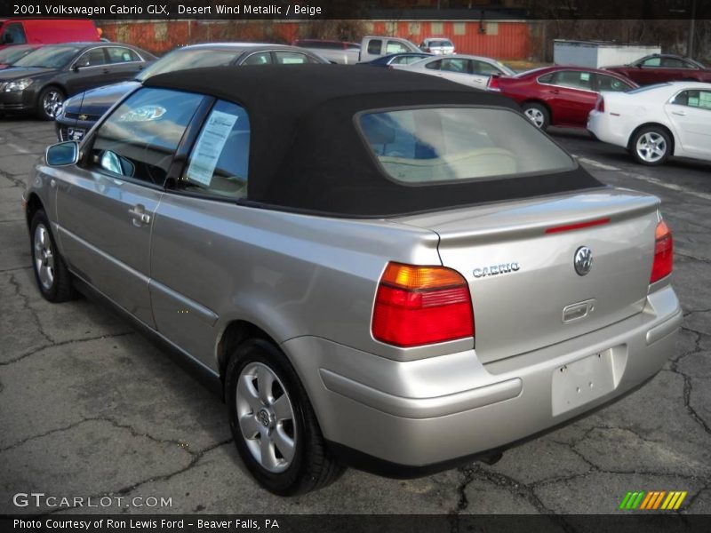 Desert Wind Metallic / Beige 2001 Volkswagen Cabrio GLX