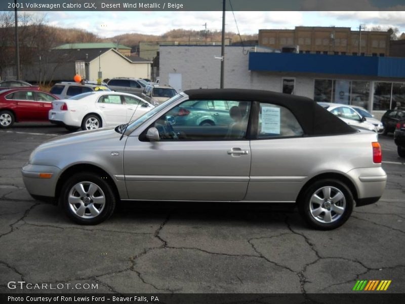 Desert Wind Metallic / Beige 2001 Volkswagen Cabrio GLX