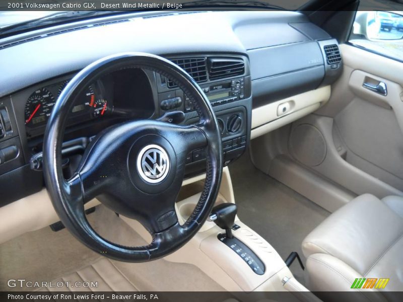 Desert Wind Metallic / Beige 2001 Volkswagen Cabrio GLX