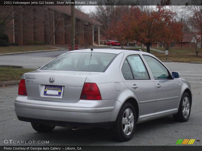 Silver Arrow Metallic / Black 2001 Volkswagen Jetta GLS Sedan