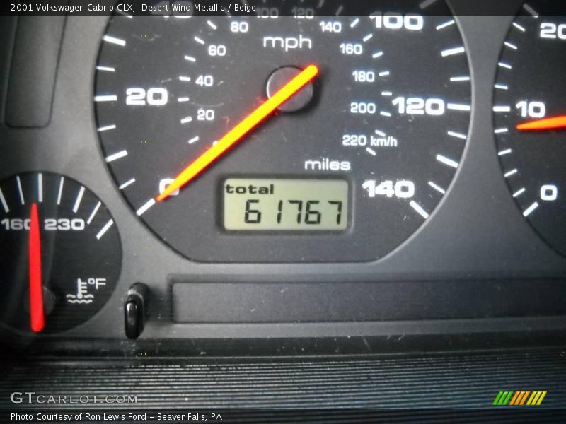 Desert Wind Metallic / Beige 2001 Volkswagen Cabrio GLX