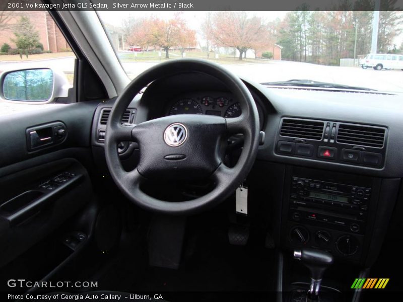 Silver Arrow Metallic / Black 2001 Volkswagen Jetta GLS Sedan