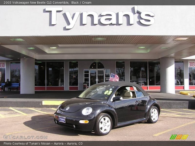 Black / Cream 2003 Volkswagen New Beetle GLS Convertible