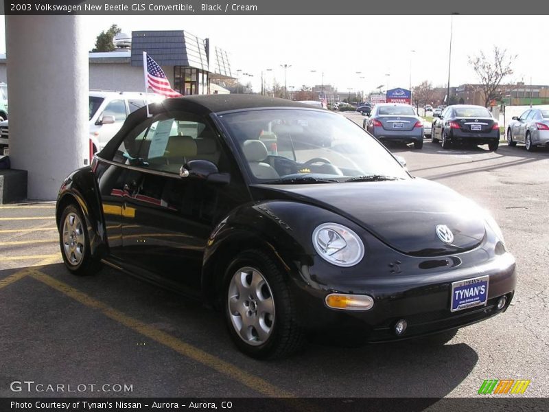 Black / Cream 2003 Volkswagen New Beetle GLS Convertible