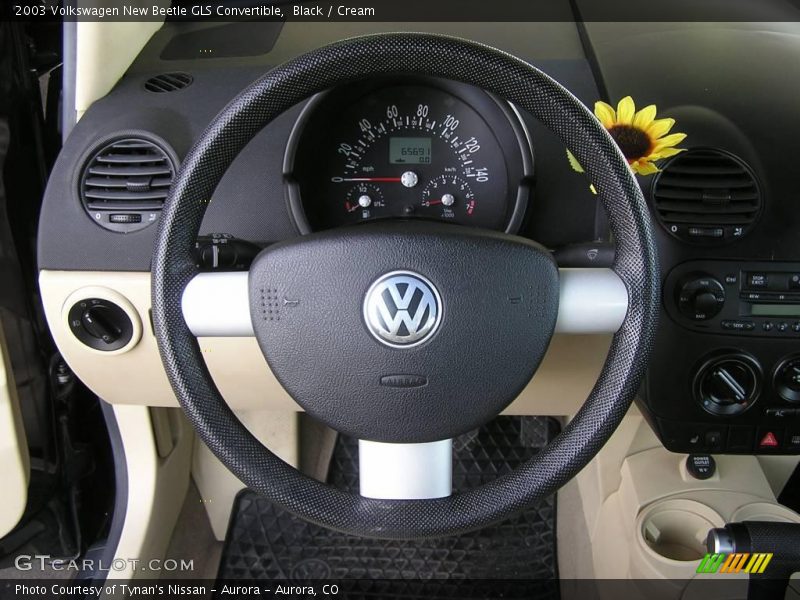 Black / Cream 2003 Volkswagen New Beetle GLS Convertible