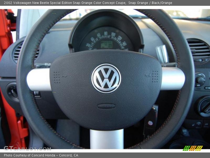 Snap Orange / Black/Orange 2002 Volkswagen New Beetle Special Edition Snap Orange Color Concept Coupe