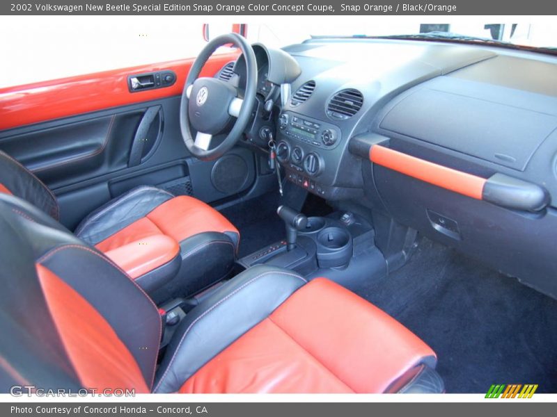 Snap Orange / Black/Orange 2002 Volkswagen New Beetle Special Edition Snap Orange Color Concept Coupe
