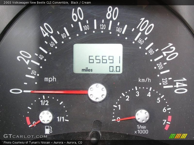 Black / Cream 2003 Volkswagen New Beetle GLS Convertible