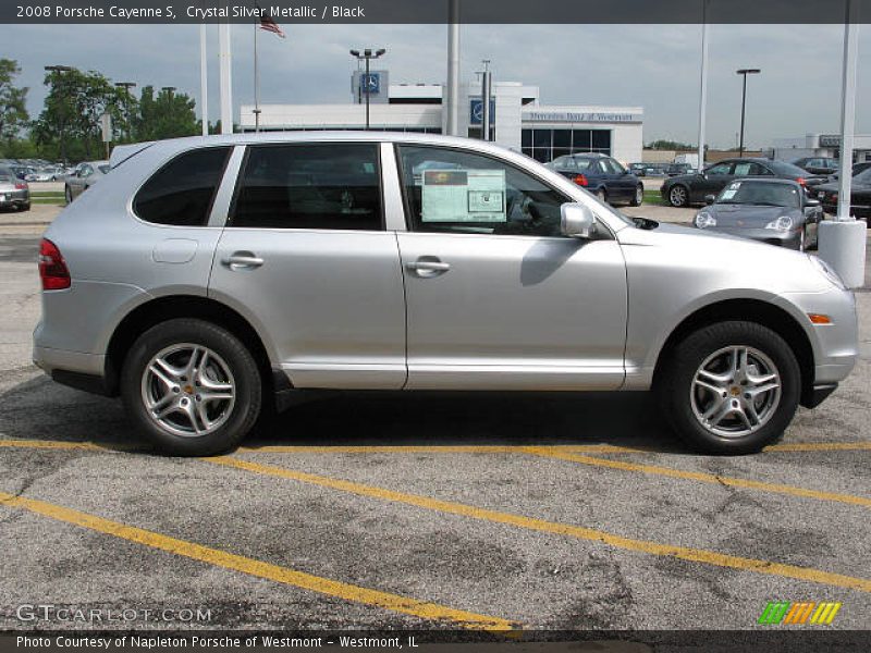 Crystal Silver Metallic / Black 2008 Porsche Cayenne S
