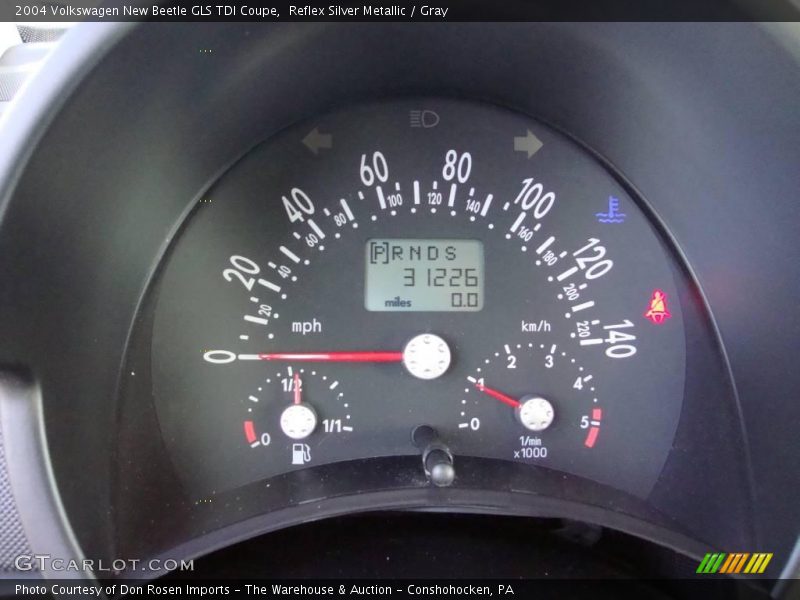 Reflex Silver Metallic / Gray 2004 Volkswagen New Beetle GLS TDI Coupe
