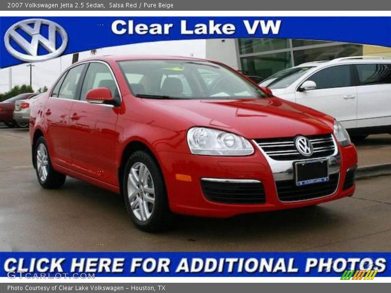 Salsa Red / Pure Beige 2007 Volkswagen Jetta 2.5 Sedan