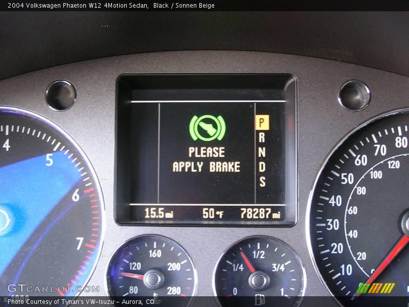 Black / Sonnen Beige 2004 Volkswagen Phaeton W12 4Motion Sedan