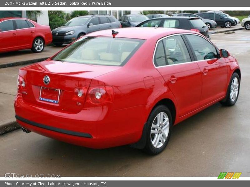 Salsa Red / Pure Beige 2007 Volkswagen Jetta 2.5 Sedan