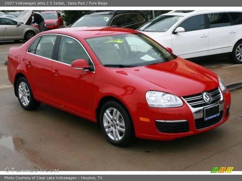 Salsa Red / Pure Beige 2007 Volkswagen Jetta 2.5 Sedan