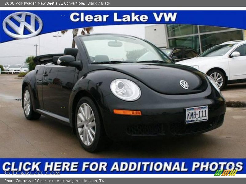 Black / Black 2008 Volkswagen New Beetle SE Convertible