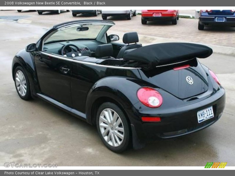 Black / Black 2008 Volkswagen New Beetle SE Convertible