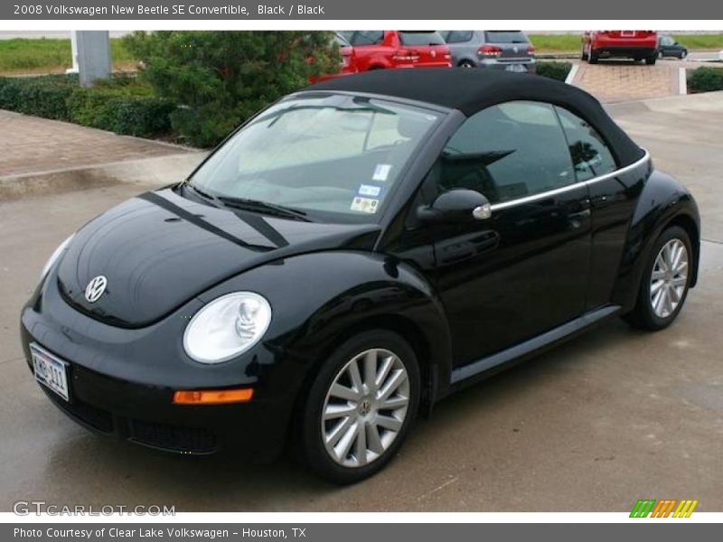Black / Black 2008 Volkswagen New Beetle SE Convertible