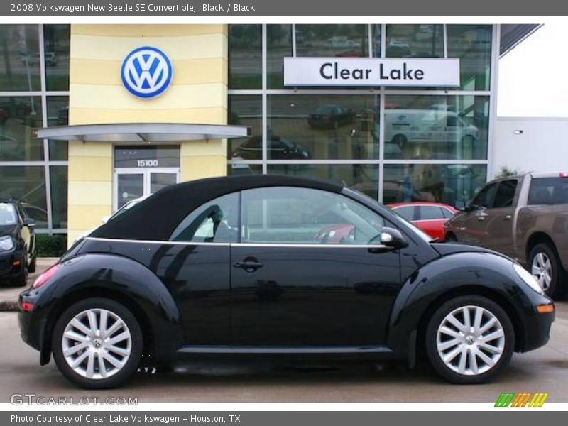Black / Black 2008 Volkswagen New Beetle SE Convertible