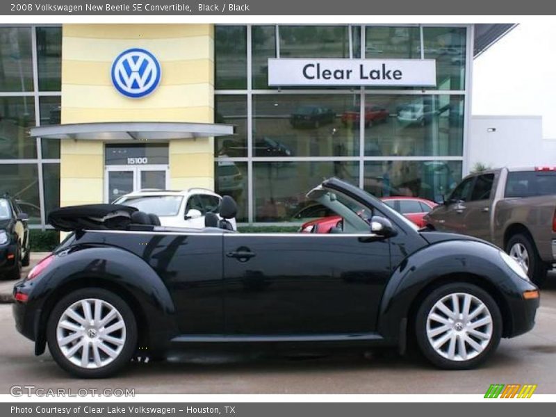 Black / Black 2008 Volkswagen New Beetle SE Convertible