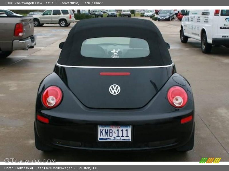Black / Black 2008 Volkswagen New Beetle SE Convertible