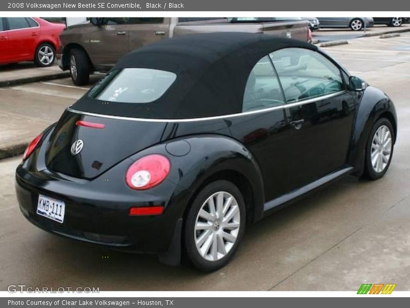 Black / Black 2008 Volkswagen New Beetle SE Convertible