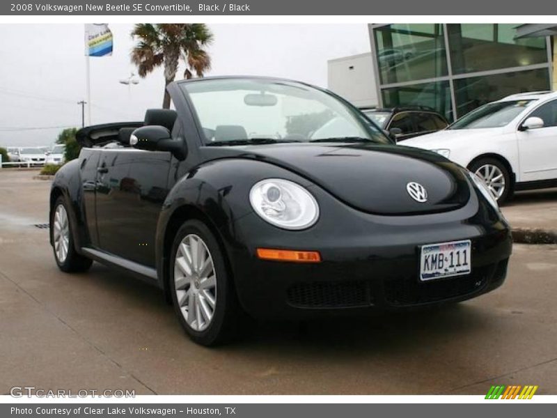 Black / Black 2008 Volkswagen New Beetle SE Convertible